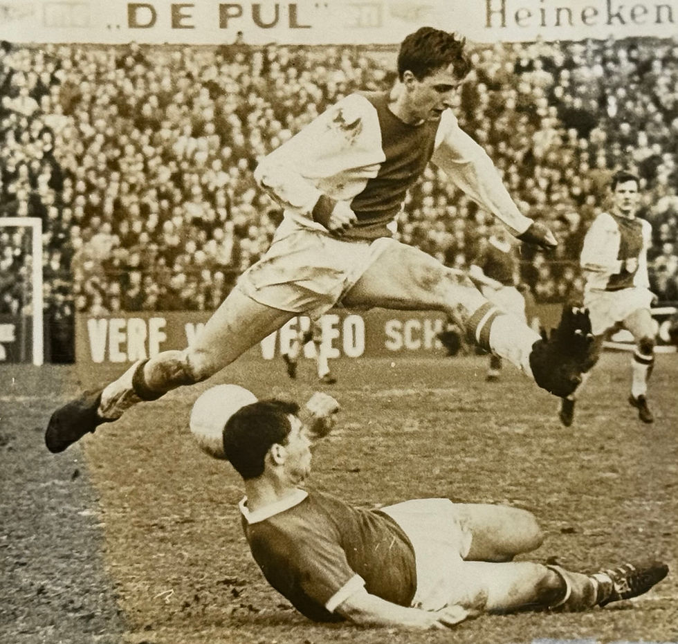Johan Cruijff en Theo Lazeroms
