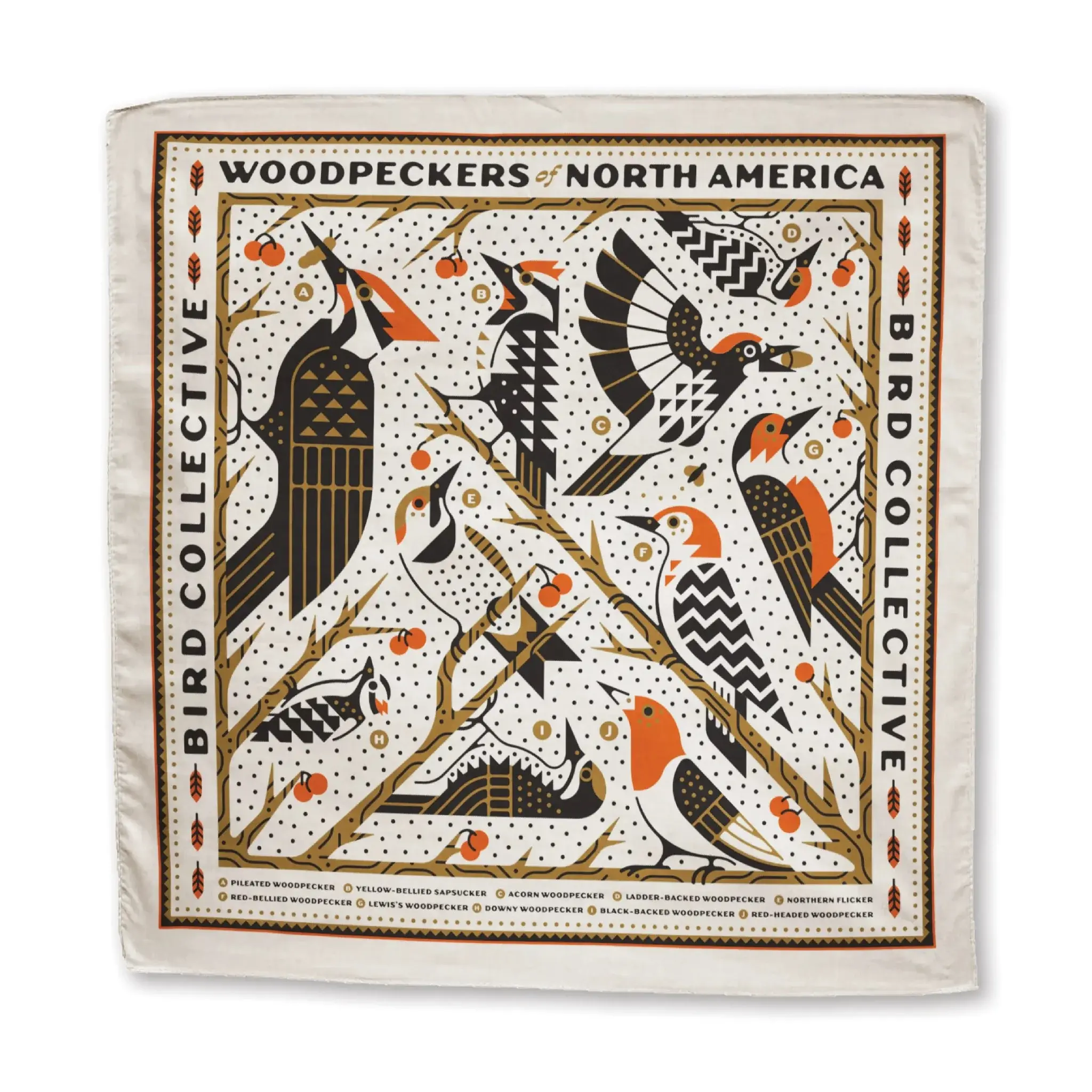 Woodpeckers of North America Bandana