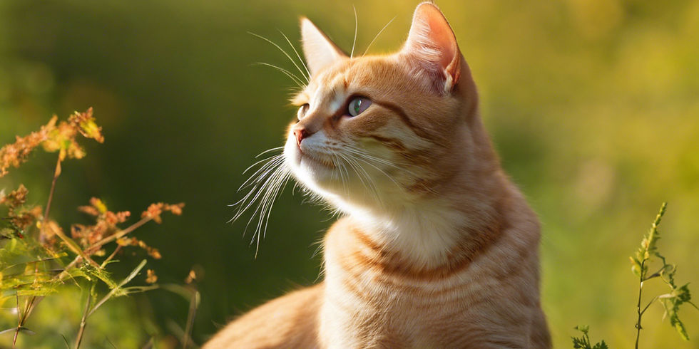 cat in nature envioroment