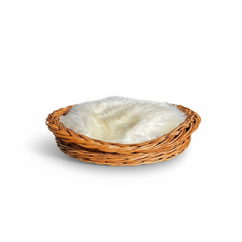 Thumbnail: wicker taper cat basket