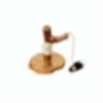 Oak cat scratcher back view