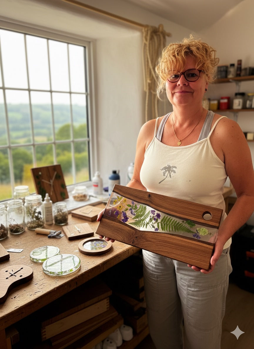 Handcrafted Botanical Woodcraft: Preserving the Devon Countryside in Oak