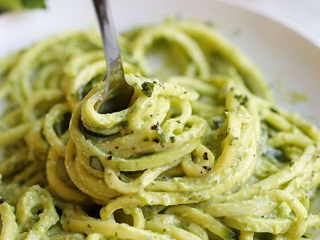 Zoodles with Avocado Pesto Sauce