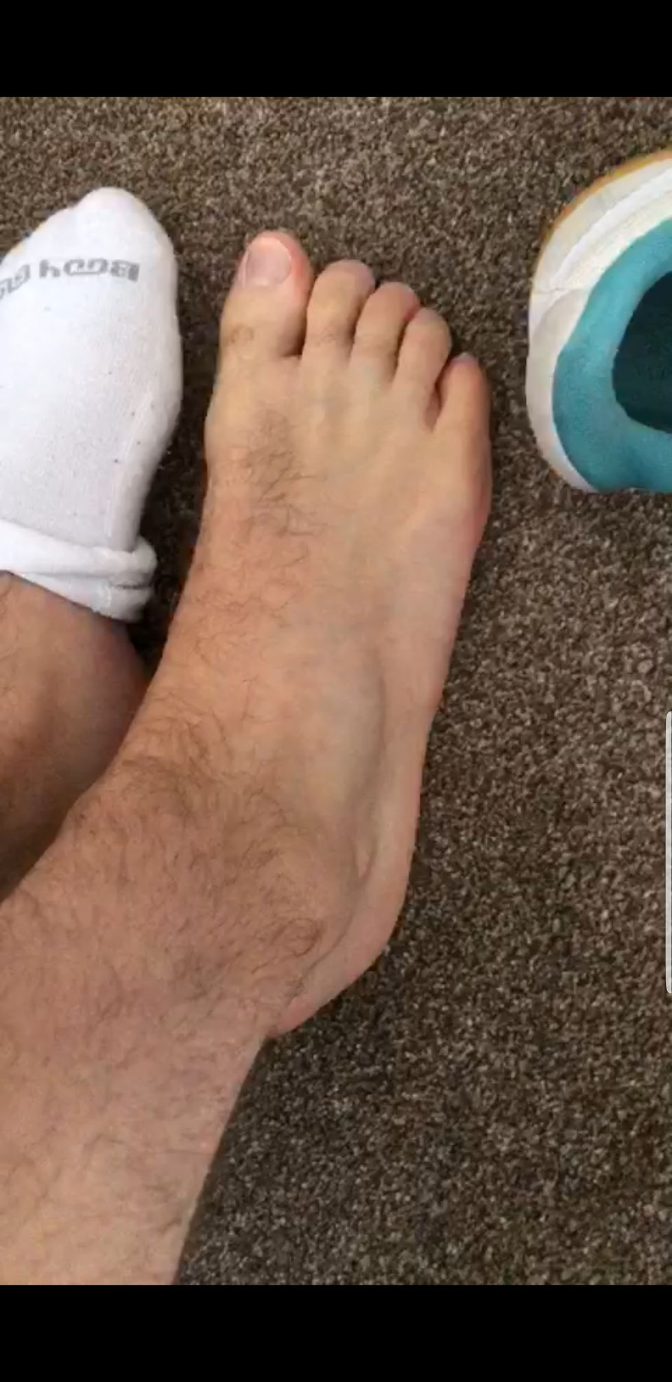 Thumbnail: Tony removes his shoes, socks, and reveals his size 15 US feet