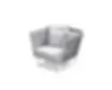 alt=“Outdoor armchair freshly cleaned with eco-friendly solutions — cushions soft, spotless, and refreshed for cozy outdoor relaxation.”