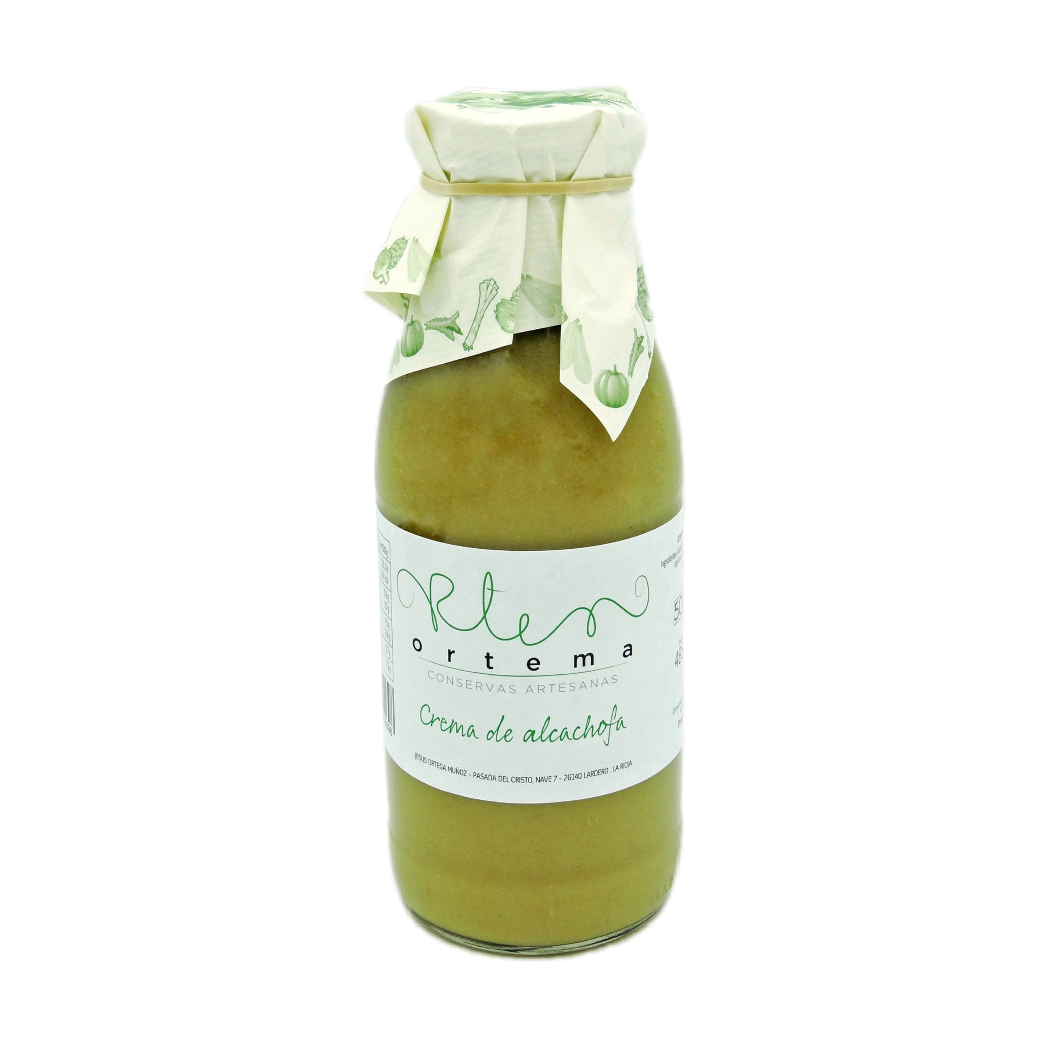 Crema de alcachofa botella de 500