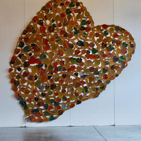 Entrelacs de coeurs Heart interlacing 300x200 cm 2014