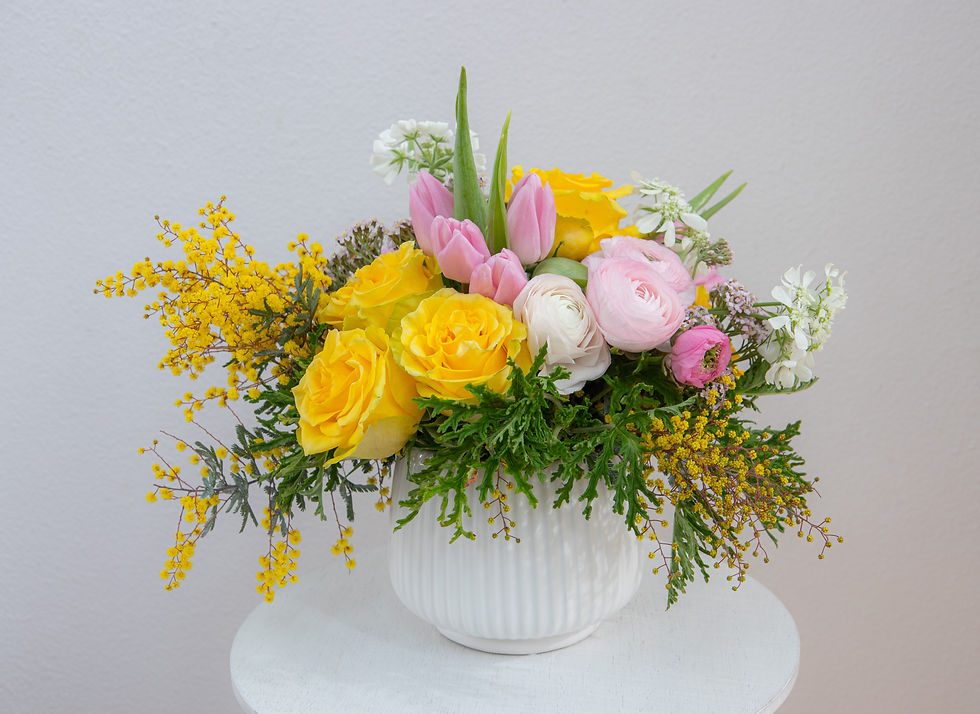 Thumbnail: Blush & Sunlight  Flower Arrangement