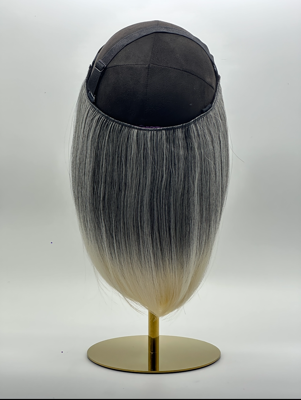 Miniature : Krownie gris wow couronne de cheveux prothèse capillaire partielle postiche alternative à la perruque chimio