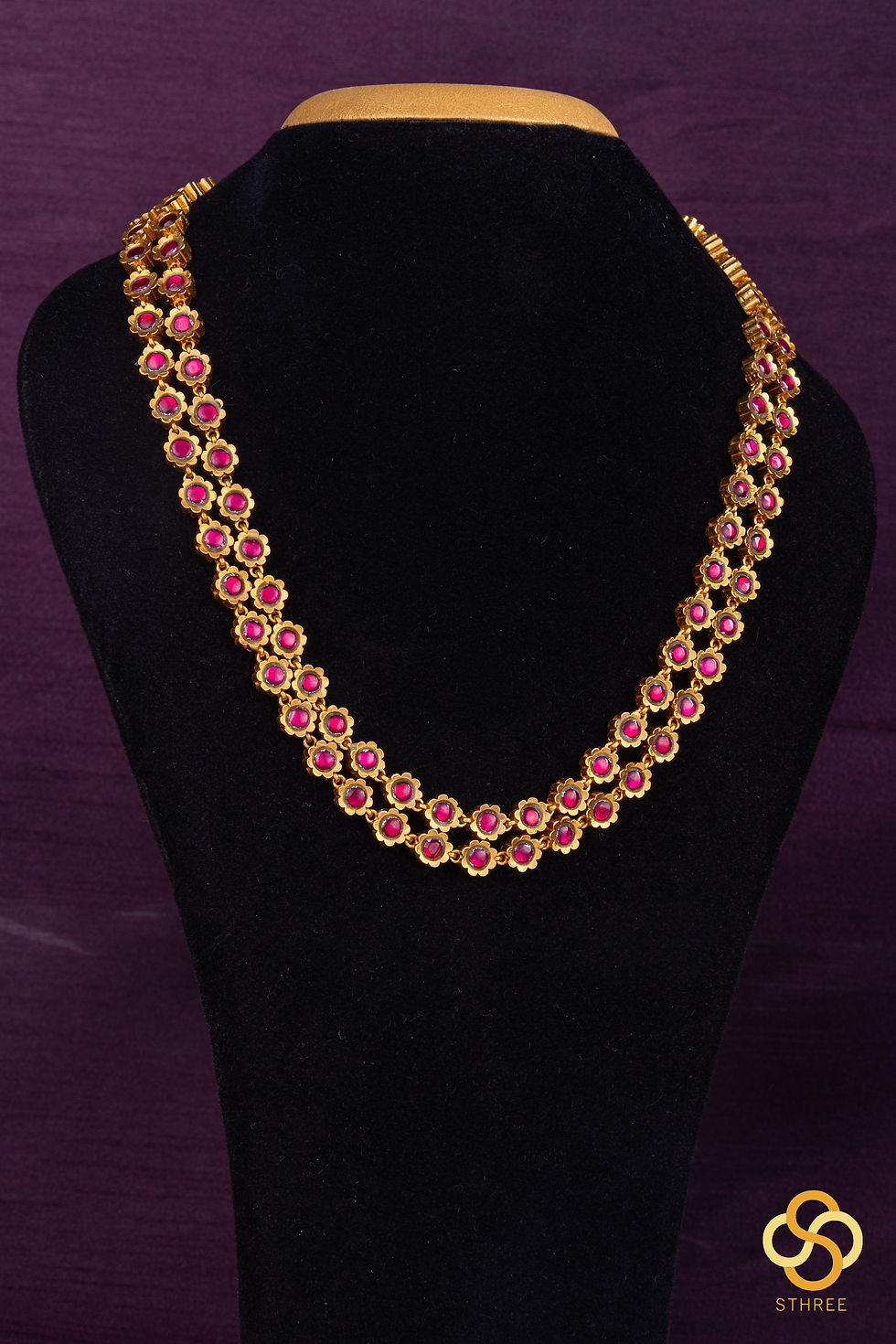 Palakkad Neckalace - Ruby red