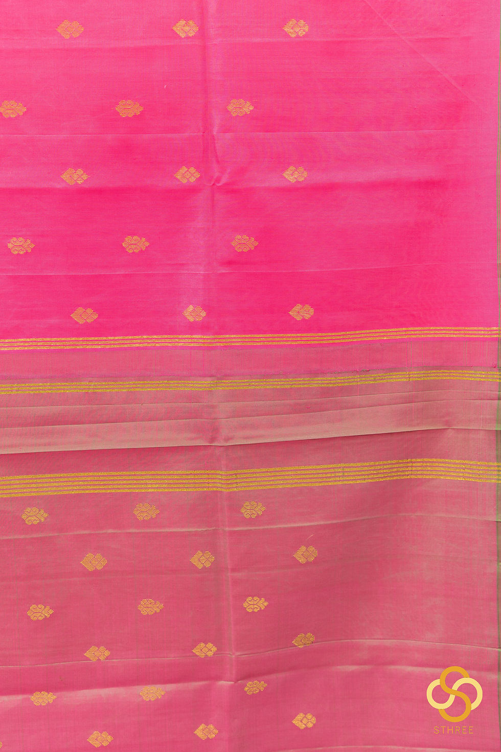 Thumbnail: Tirubhuvanam silk - Pink with Manthulir