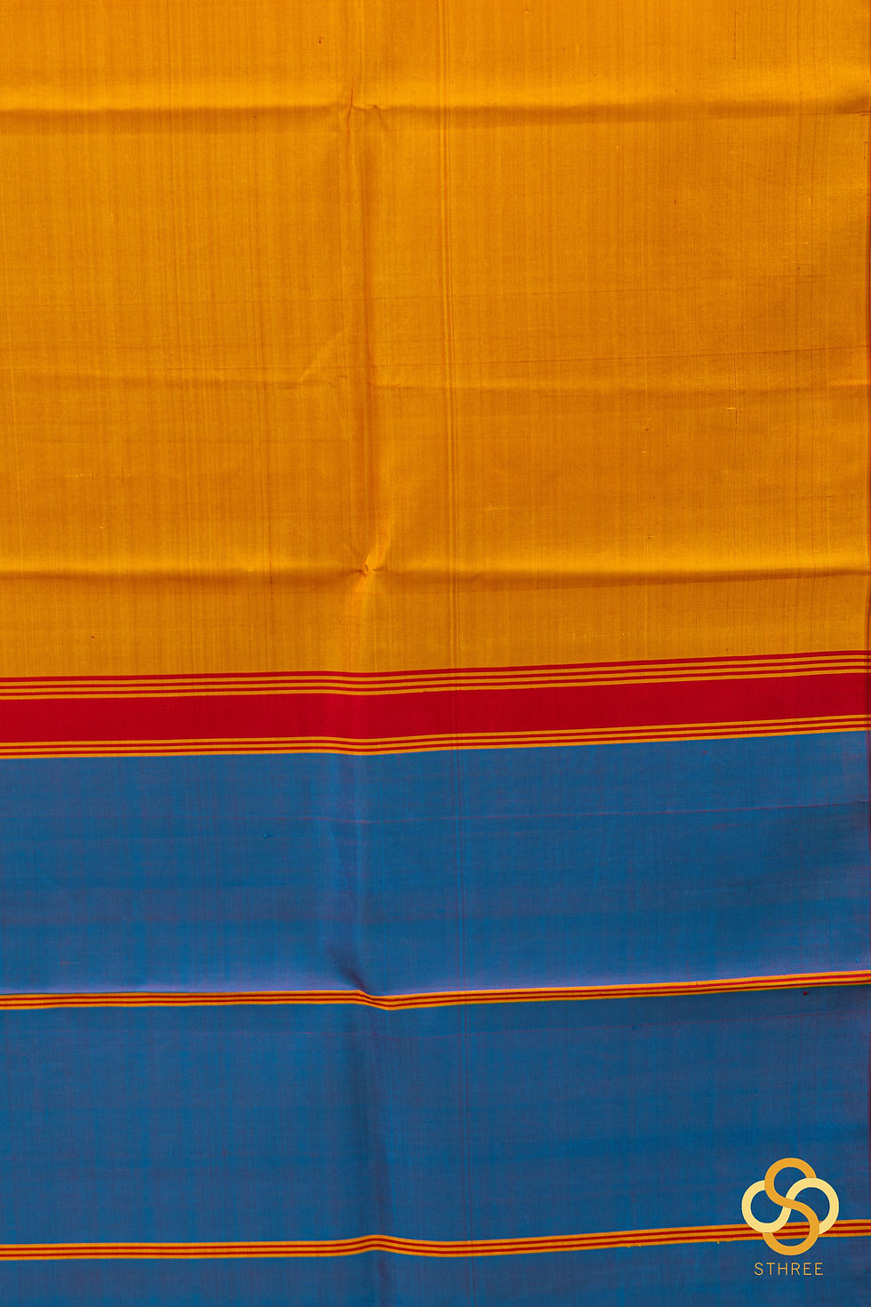 Thumbnail: Tirubhuvanam silk - Mustard with Maroon