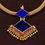Thumbnail: Keralam Padakkam necklace - Sapphire blue