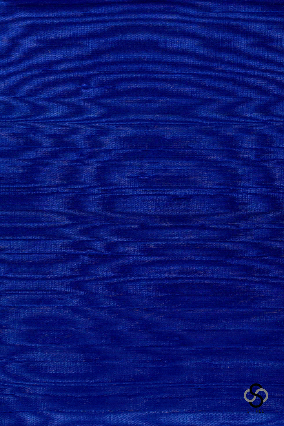 Thumbnail: Raw silk with Ikat pallu - Navy blue with Red