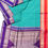 Thumbnail: Cotton with Mulberry Silk Korvai border and Pallu - Teal checks