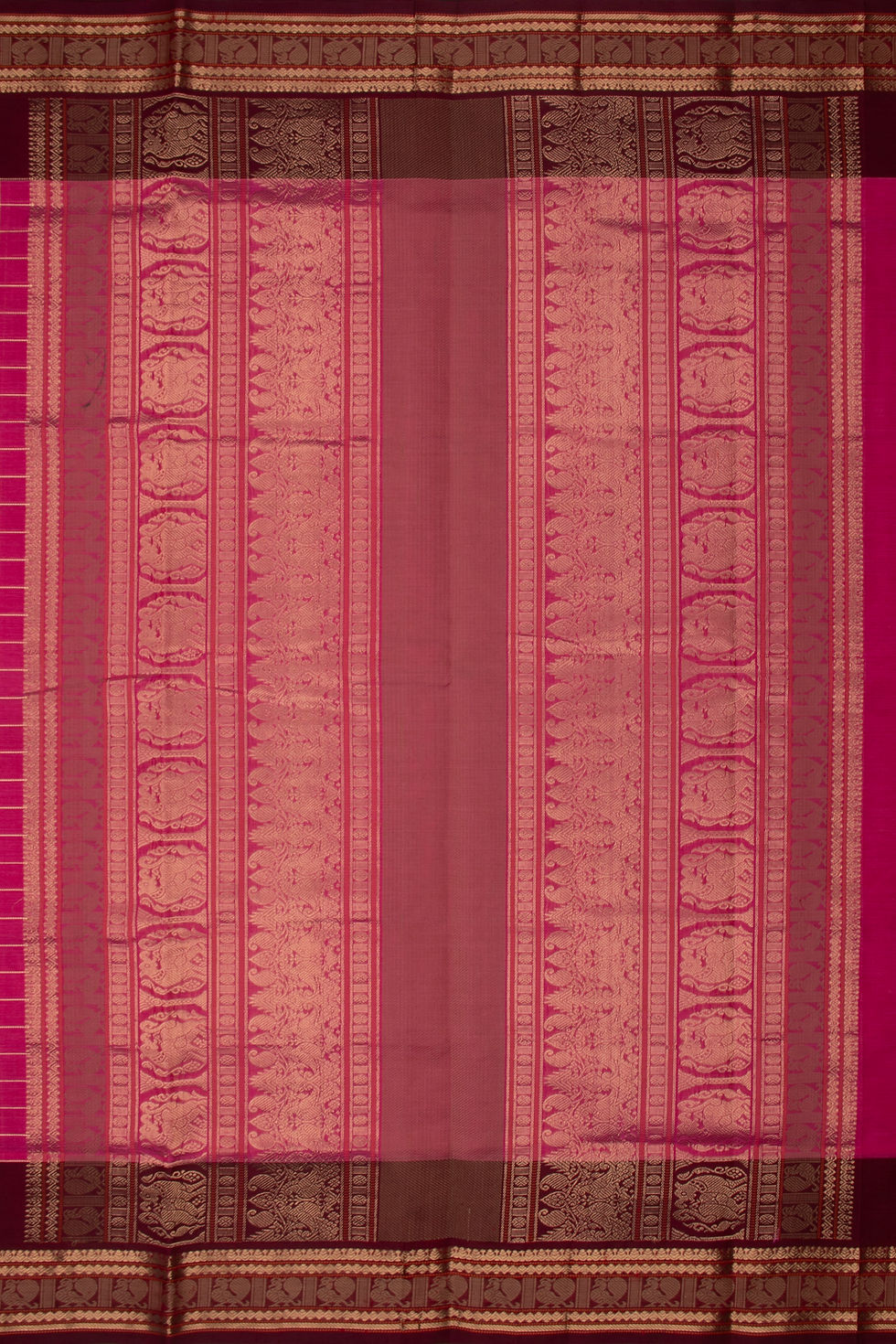 Thumbnail: Silk cotton - Pink and Brown