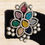Thumbnail: Multi colour earring with pearls