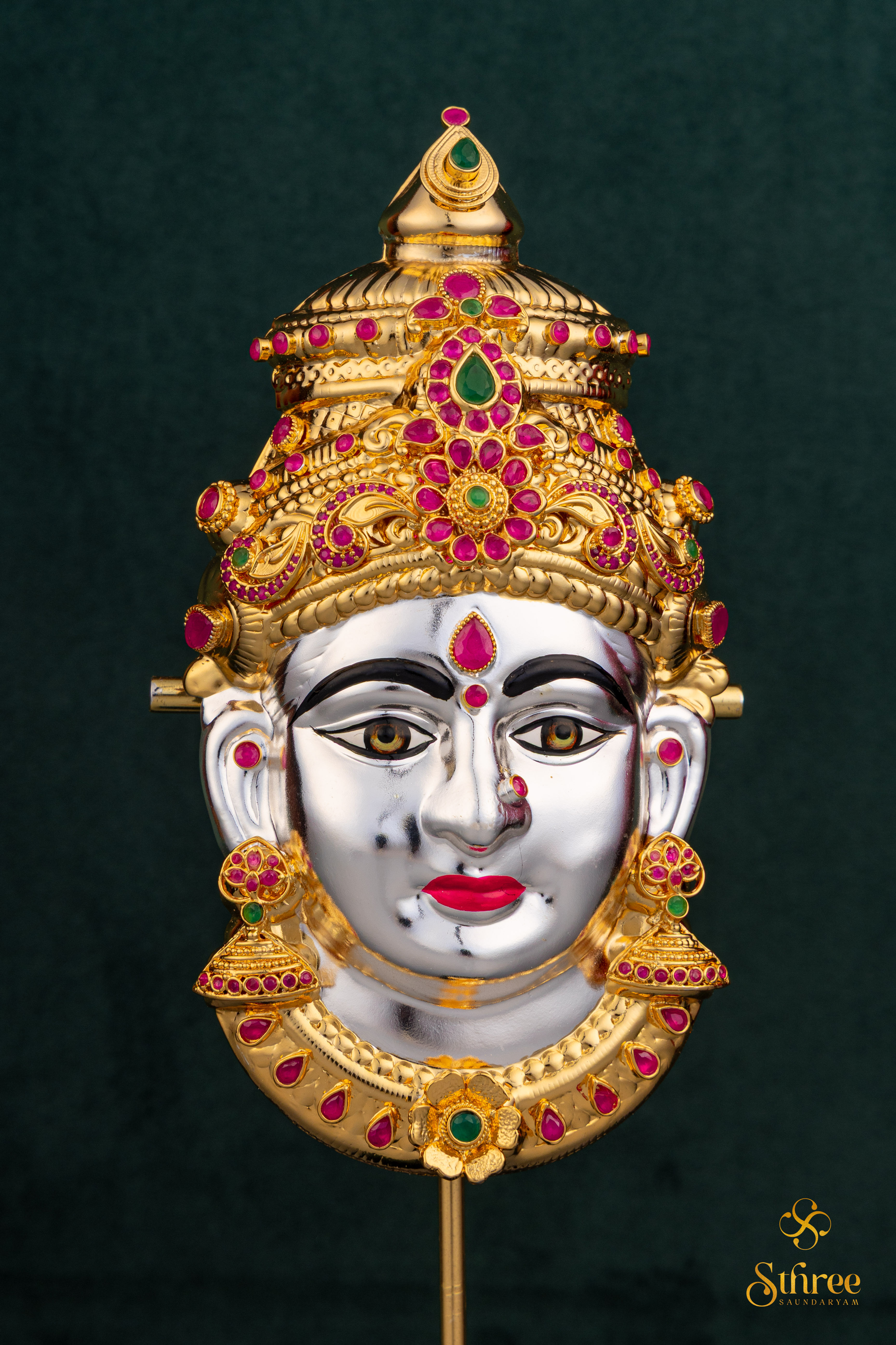 Varalakshmi Mugham - Silver and Gold [Small]