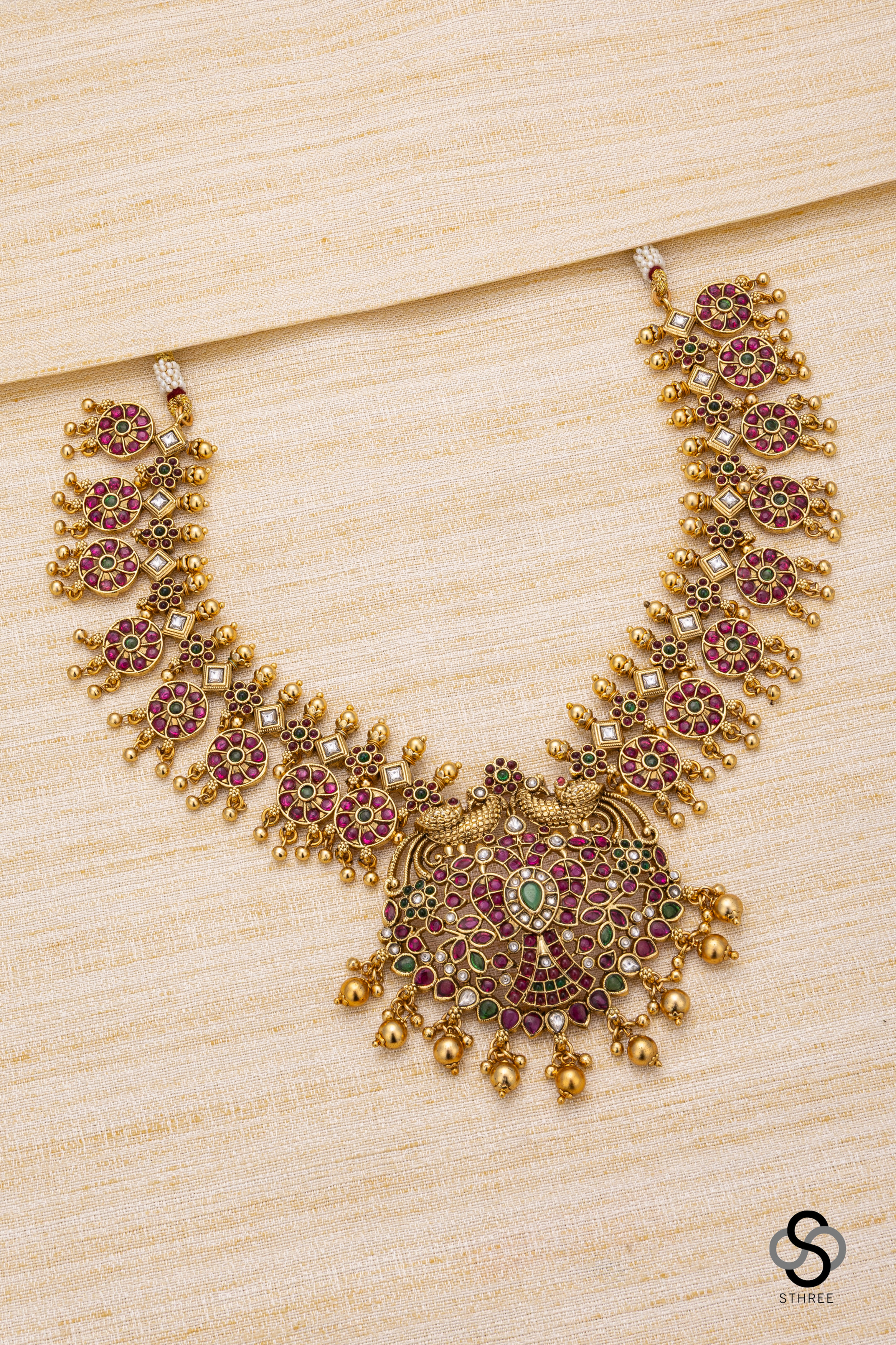 Gandaberunda pendant - Ruby Red