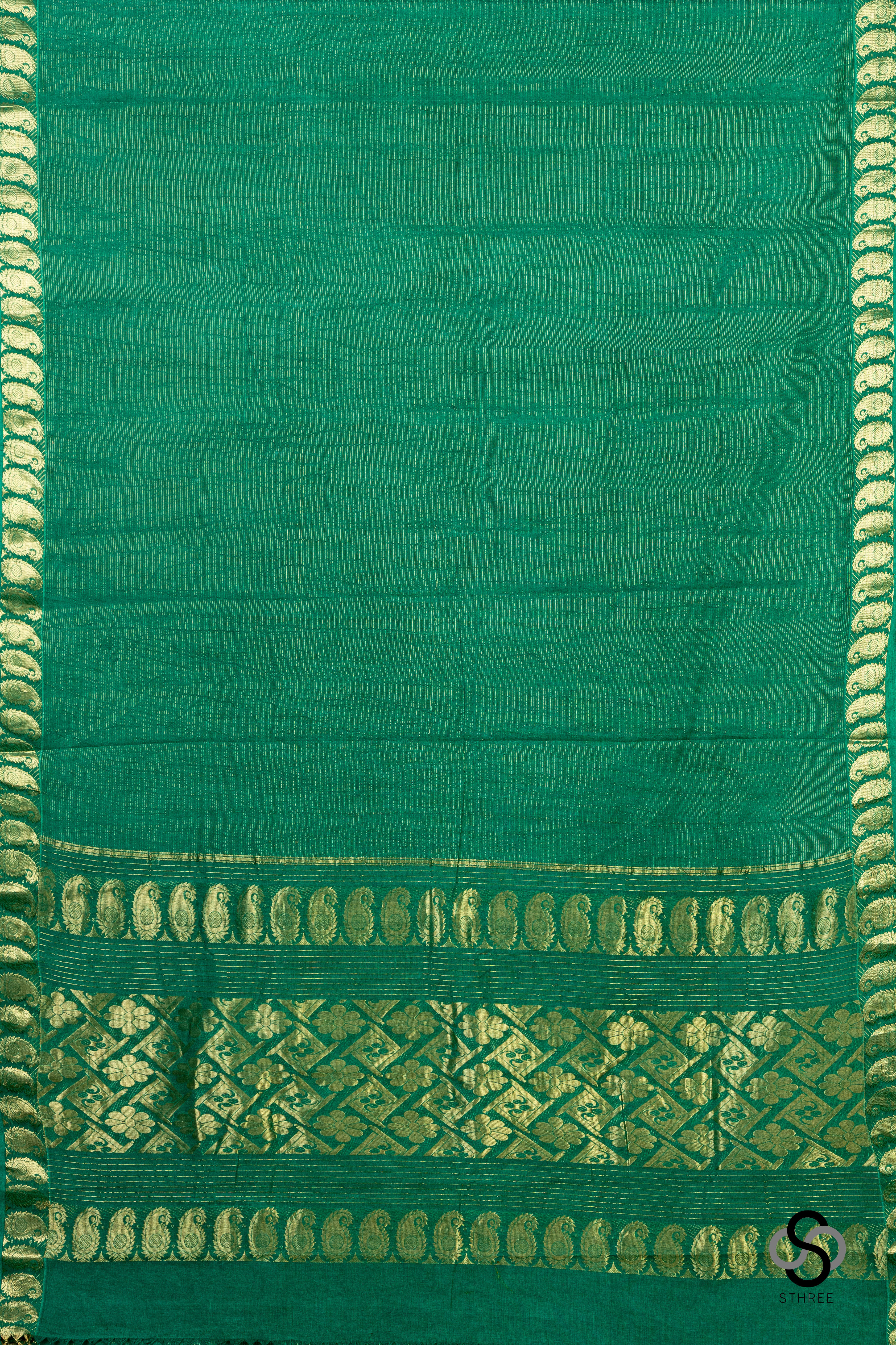 Vairaoosi Madurai Cotton - Green