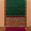 Thumbnail: Kanjivaram - Bottle green with Magenta