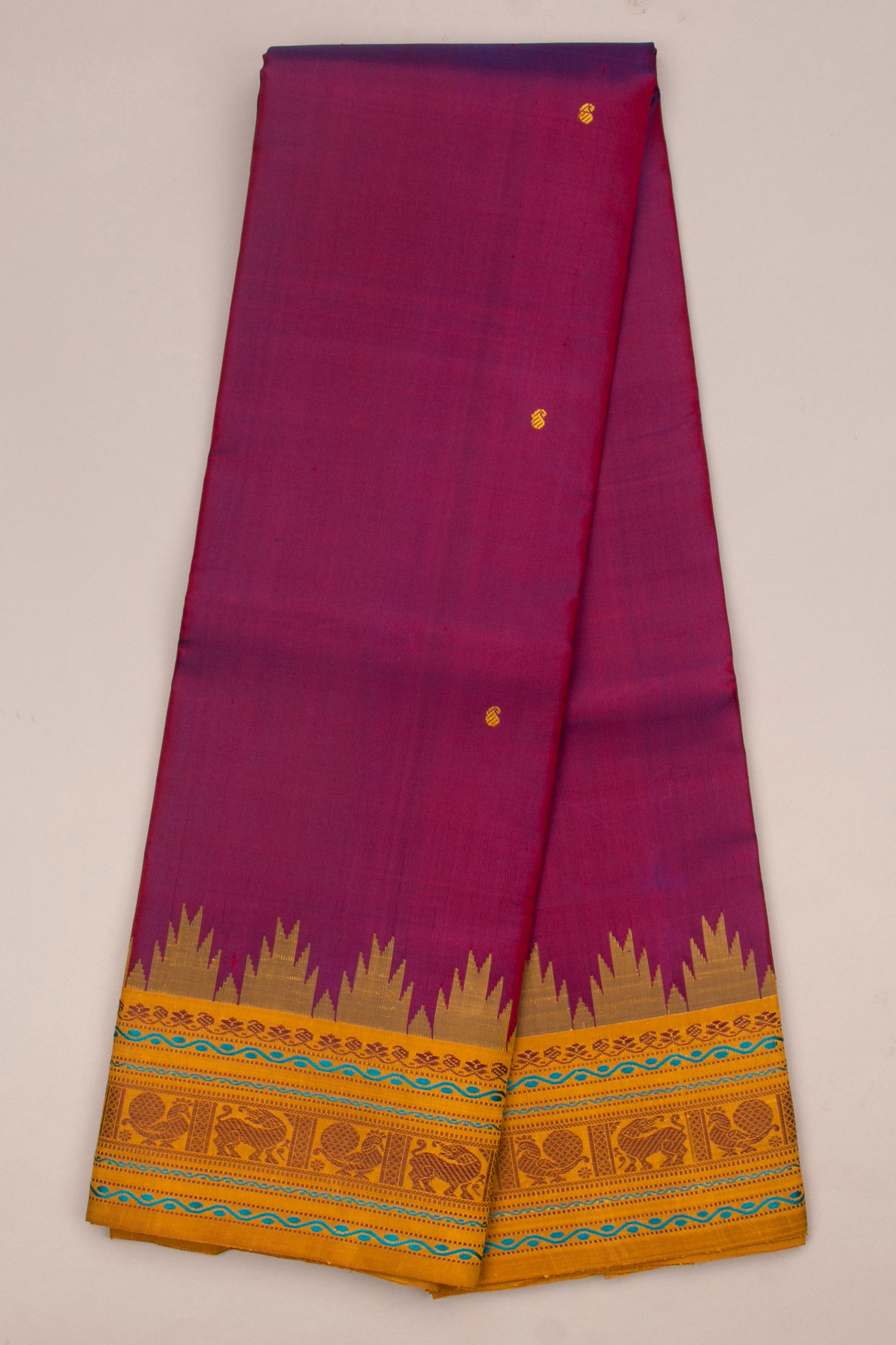 Kalakshetra Pattern Kanjivaram - Threadwork krovai