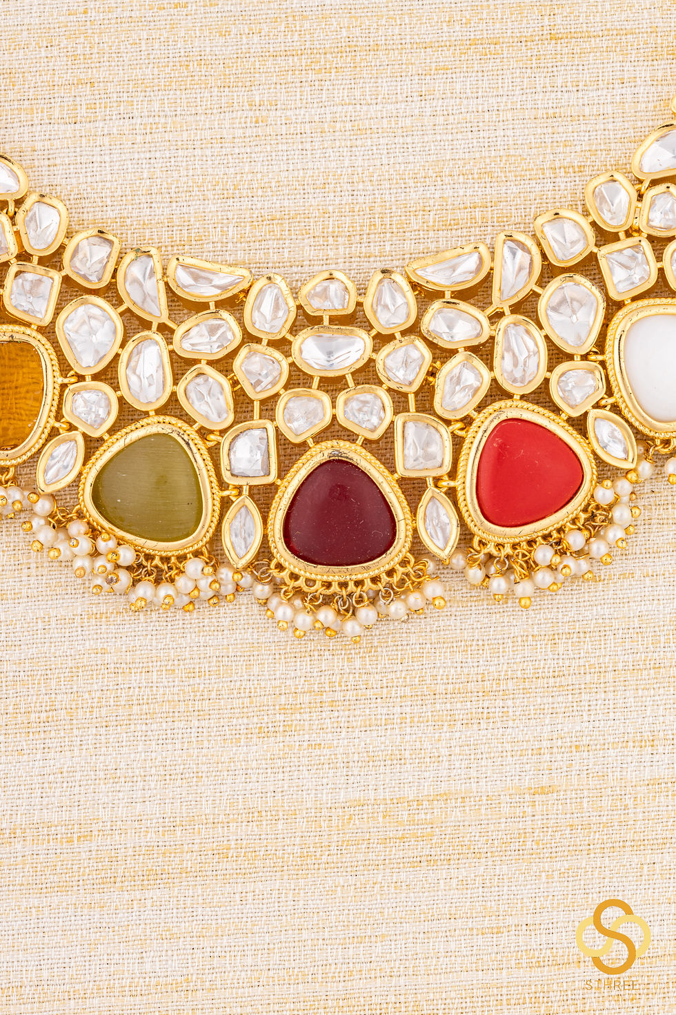 Thumbnail: Kundan Set with multi colour stone