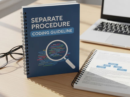 Seperate procedure CPT guideline
