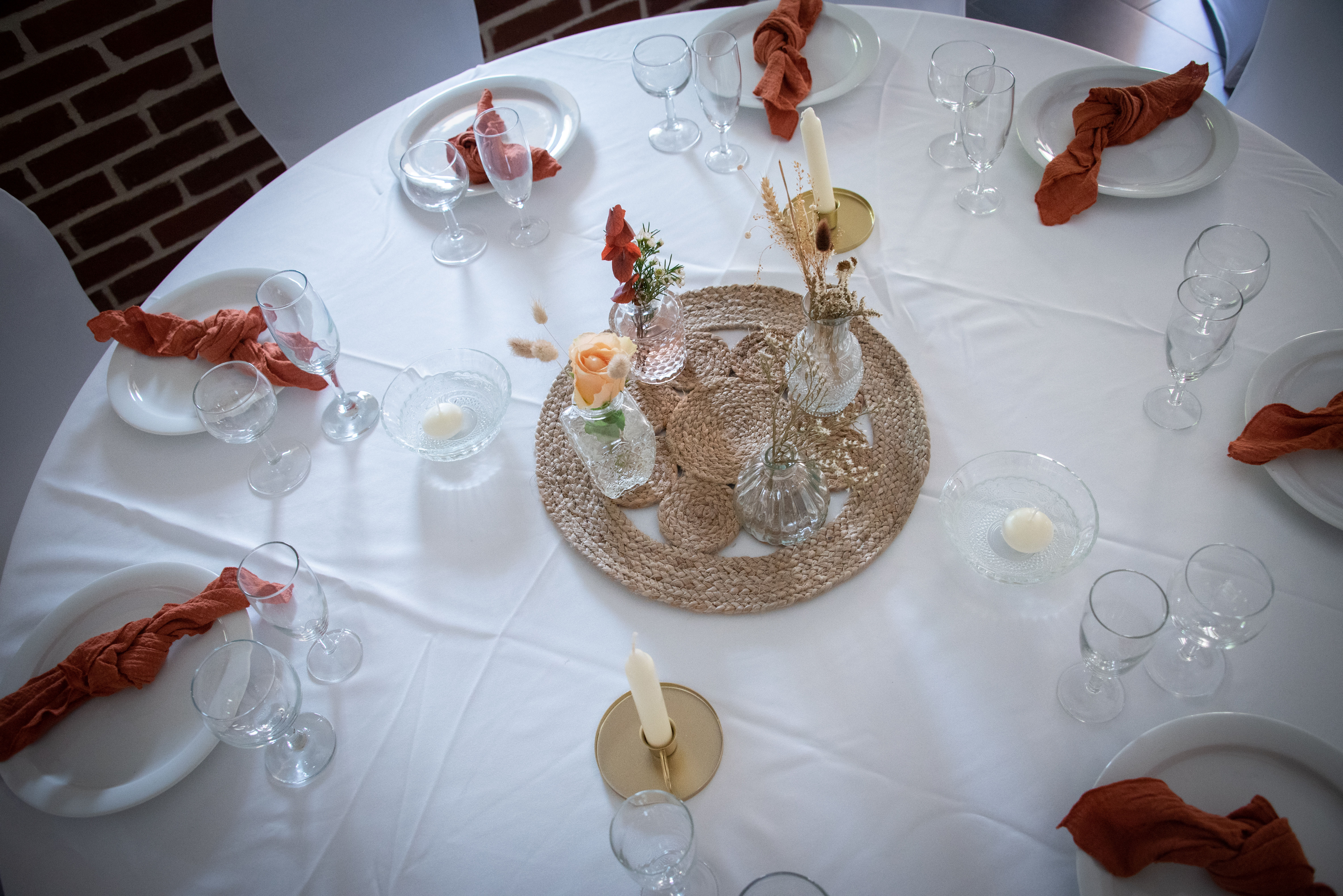 Centre table en Jute tressée