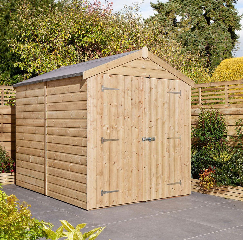 Thumbnail: Apex Shed with Double Doors 6x8ft