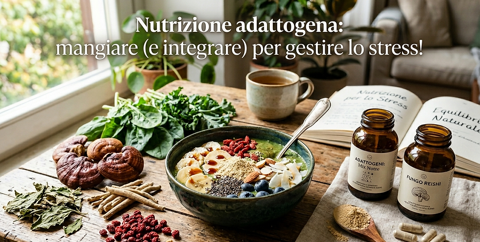 Nutrizione adattogena: mangiare (e integrare) per gestire lo stress!
