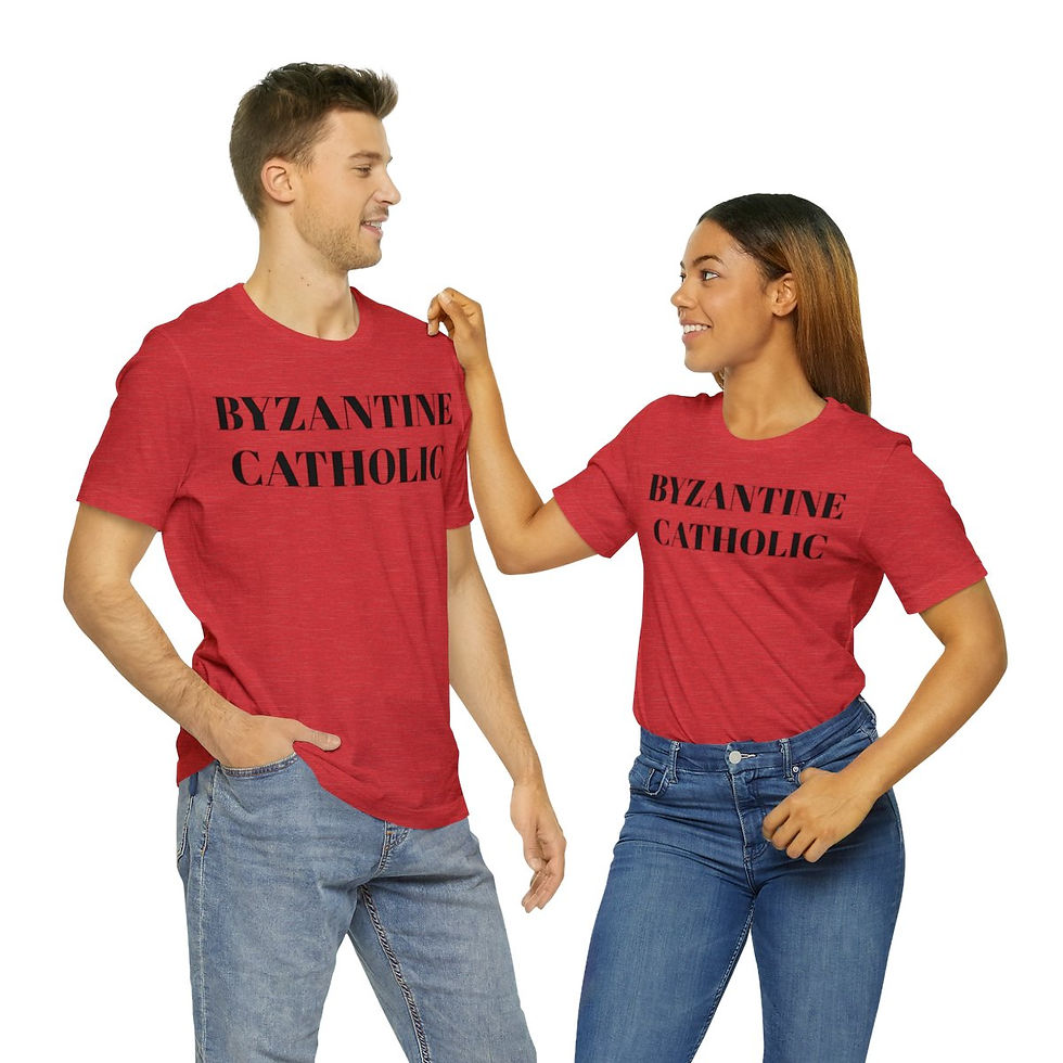 "Byzantine Catholic" Unisex Jersey Short Sleeve T-Shirt