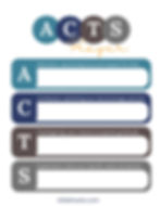 Picture of the ACTS Prayer download.