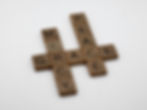 Letter tiles with the words grace, peace, and mercy placed crossword style