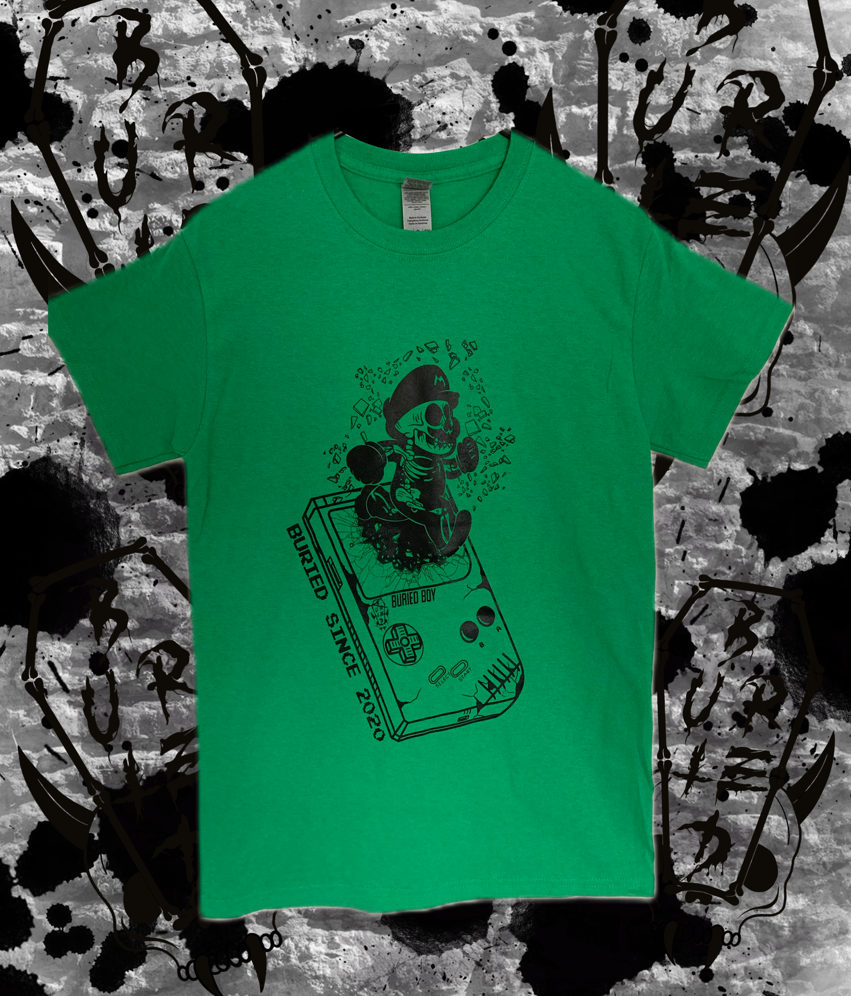 BURIED BOY GREEN TEE