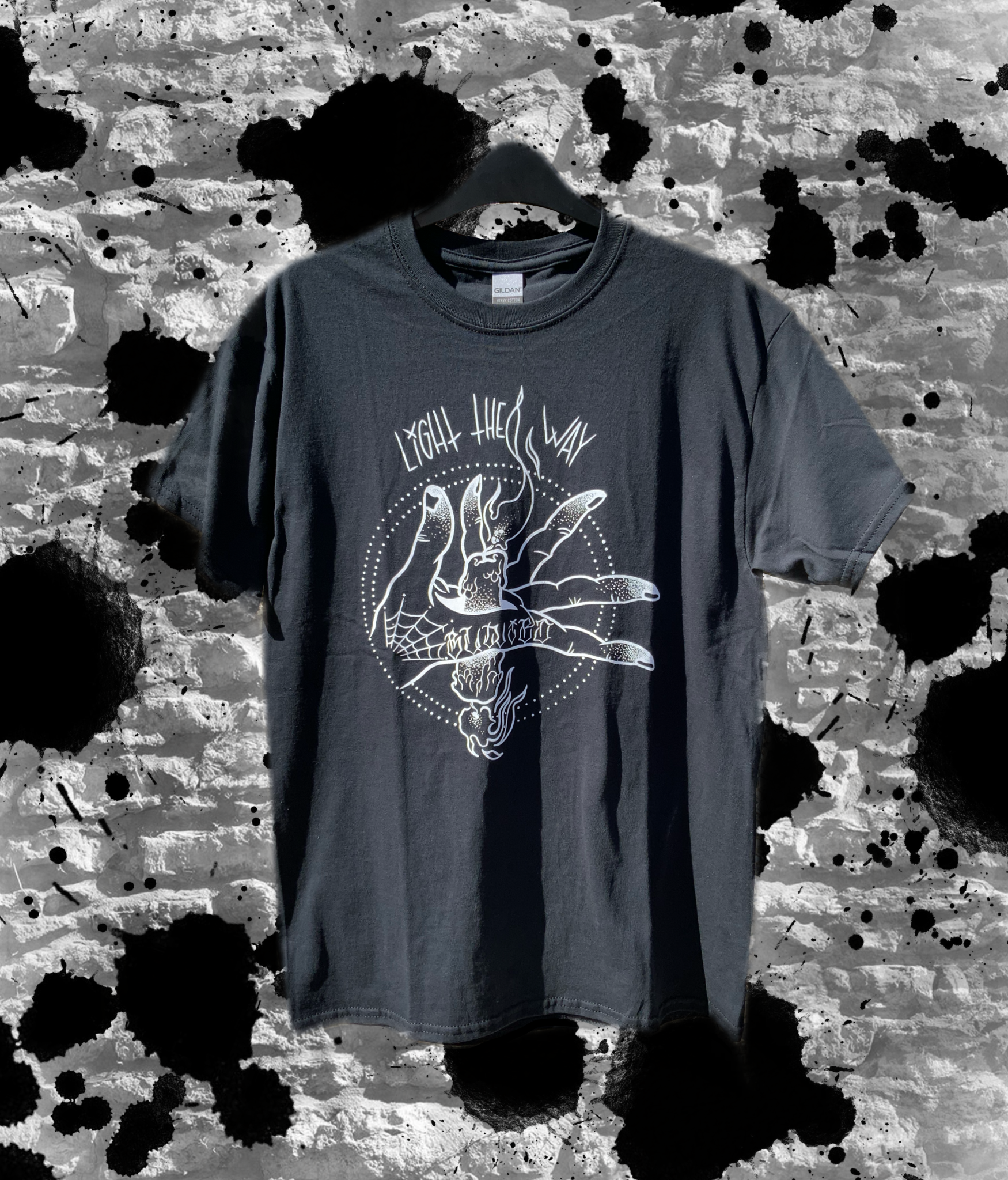 LIGHT THE WAY BLACK TEE