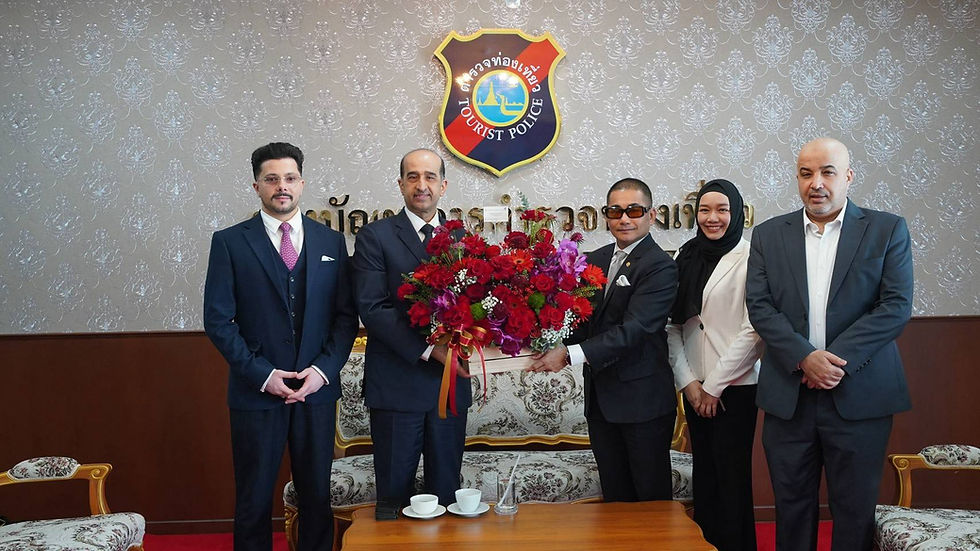 พล.ต.ท.พงษ์สยาม มีขันทอง ผบช.ทท. ให้การต้อนรับ Mr.Abdulaziz Mohammed AI-Moftah Medical Attache At The Embassy of The State Of Qatar in Bangkok