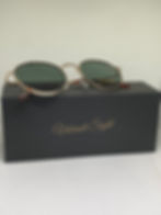Vibrant Sight Green UV Protection Sunglasses with Gold Frame with Box