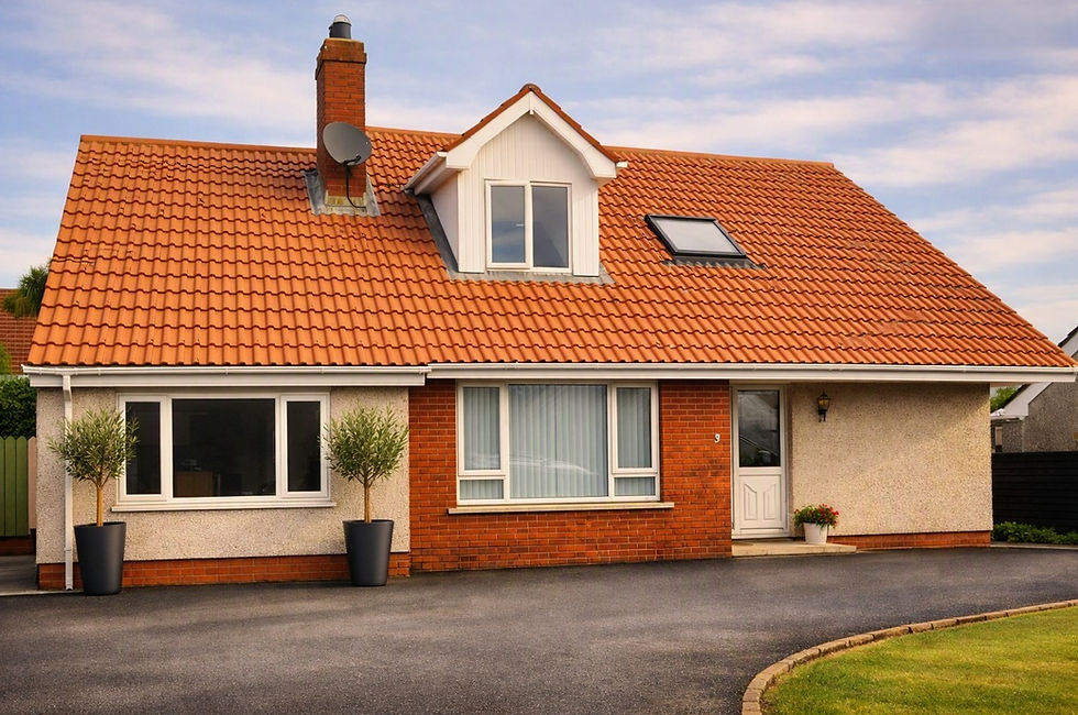 Garage conversion in Donaghadee with new study and walk‑in wardrobe — completed by GT Building Design.