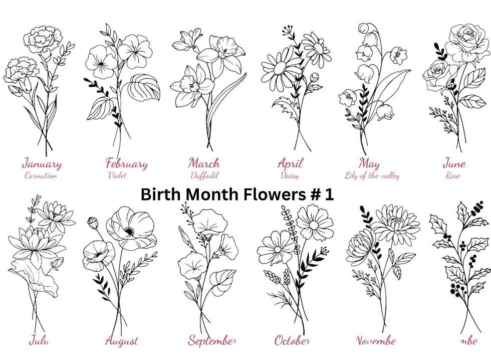 Thumbnail: Personalized Birth Flower Iced Coffee Cup With Name |Glass Tumbler With Birth Mo