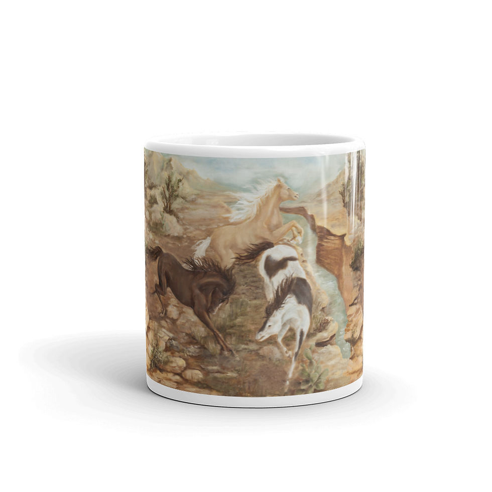 Thumbnail: Wild Mustangs Glossy Mug