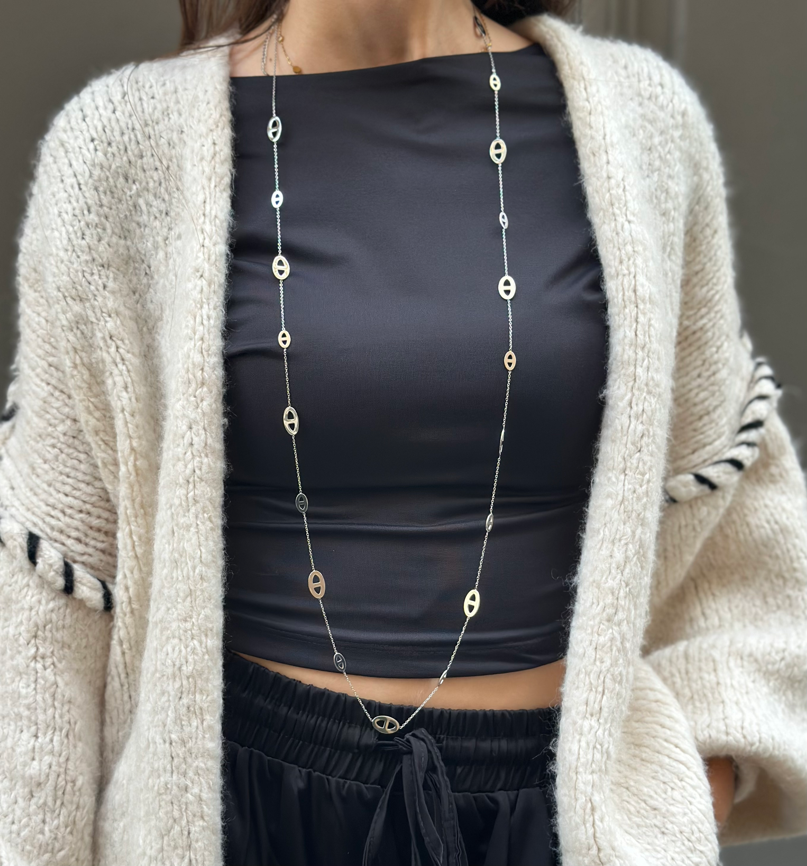 SAUTOIR ELINE (DORÉ OU ARGENTÉ)