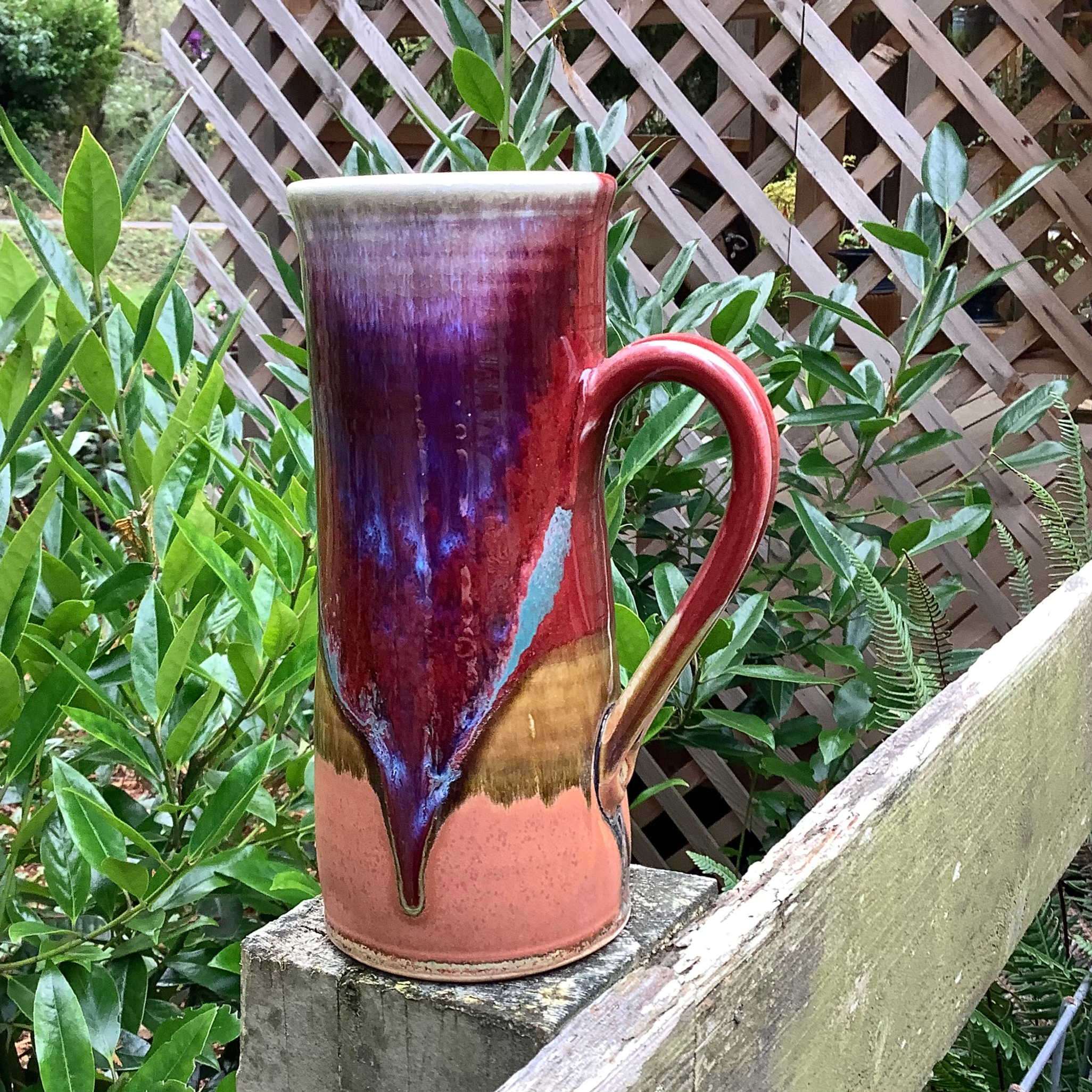 Alan Higinbotham Tall Red Mug