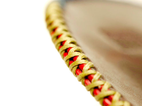 Made with HORWEEN Shell Cordovan hand-cross-stitched with durable UV-resistant German waxed threads.