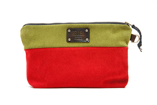 MELISSA - ON SUNDAY AFTERNOON (cow suede clutch with a full grain latigo strap)