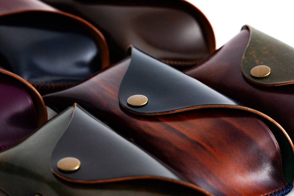 One-Of-A-Kind HORWEEN Shell Cordovan Eyeglasses Cases