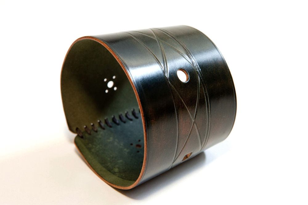 GHENT (DRINKING WEAR JACKET / Horween black based marbled shell cordovan)