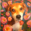Thumbnail: Pink Roses Custom Drawn Pet Portrait