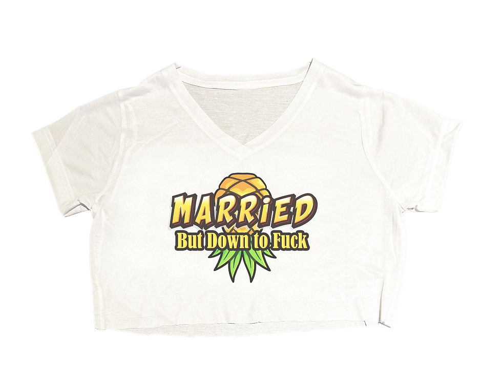 Thumbnail: Married but Down to Fuck Underboob Swinger Crop Top Hotwife Upside Down Pineappl