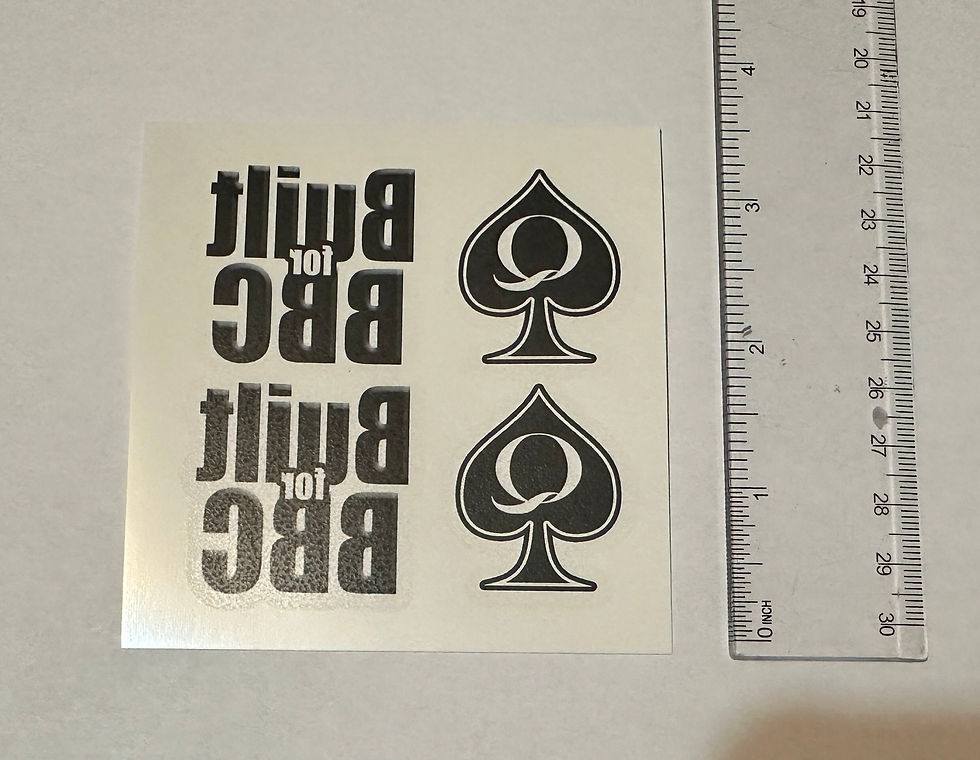 Thumbnail: 8 Sheets of QoS Related Temporary Tattoo Set with Queen of Spaces BBC Only And M